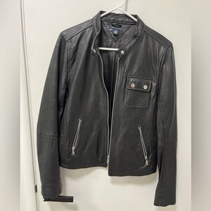 Tommy Hilfiger Black Women’s Leather Jacket